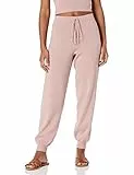 The Drop Maddie Pantaloni Jogger Larghi Supermorbidi in Maglia da Donna, Zephyr Rosa, 3XL Plus