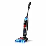 Vileda Jetclean Aspirapolvere E Lavapavimenti Elettrico 3In1, Doppio Filtro, 400 W, Nero, ‎25.8 x 31.3 x 89 cm, 4.7 Kg