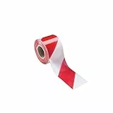 NASTRO SEGNALETICO BIANCO/ROSSO H 7cm X 200m