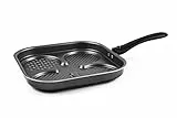 Excelsa Disco Cook Padella 4 Cerchi Scomparti Antiaderente 24 x 24 cm, Alluminio