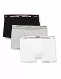Tommy Hilfiger Pantaloncino Boxer Uomo Confezione da 3 Intimo, Multicolore (Black/Grey Heather/White), M
