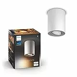 Philips Hue White Ambiance Pillar, Estensione Faretto Led Smart per Kit Base Pillar, Lampadina GU10 Inclusa, Bluetooh, 5.5 W, Bianco
