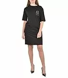 Armani Exchange Studded Icon Logo T-Shirt Dress Vestito, Donna, Nero, XS