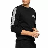 Emporio Armani Maglietta Uomo EA7, T-Shirt Manica Lunga, Girocollo (Nero, M)