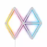 Nanoleaf Lines 60 Degrees Starter Kit, 9 Barre Luminose LED RGBW Smart e Modulari - Applique da Parete Interno Modulari, Luci Led 16M Colori WiFi, Funziona con Alexa, Sincronia Musica e Monitor, Deco