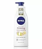 Nivea - Lozione per il corpo rassodante con Q10 e olio di argan (400 ml), crema nutriente e rassodante con Q10 e olio di argan, idratante, per una pelle rassodata