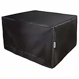 Coperture per Mobili da Giardino Impermeabili, 210D Oxford Antivento Anti-UV Protezione Outdoor Furniture Cover per Sedie Tavolo Divano Rettangolare (126x126x74cm)