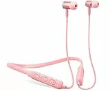 Fresh ´N Rebel Band-it Wireless - In-ear Headphones - Cupcake | Cuffie auricolari Sport Bluetooth con Neckband e microfono e telecomando integrati, rosa