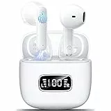Cuffie Bluetooth,2023 Auricolari Wireless In Ear Bluetooth 5.3 con 4 HD Microfono,Cuffiette Senza Fili Sport con LED Display,ENC Cancellazione Rumore,40 Ore di Riproduzione,Ricarica Rápida USB-C