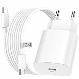 Caricatore USB C Rapido per Caricabatterie 25W con Cavo 2M per Samsung Galaxy S23 Ultra/S23/S22/S21/S20/Note/A13/A33 5G, Alimentatore Spina Type C