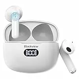 Blackview Cuffie Bluetooth, AirBuds 7 Auricolari Bluetooth 5.3 Con Microfono, 35 Ore Di Riproduzione, Indicatore Di Alimentazione Led, IPX7 Impermeabili, Cuffie Wireless Stereo,Touch Sensor