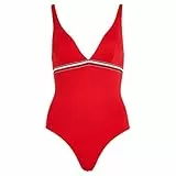 Tommy Hilfiger Costume da Bagno Donna Cut-out, Rosso (Primary Red), S