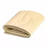 PAEFIU Pelle di Daino per Auto Professionale, 60 x 40 cm Panno Asciugatura Auto Pelle di Daino Irregolare Panno Pulizia Auto Daino Senza Pelucchi Senza Graffi per Auto Mobili