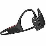 SUUNTO Wing Cuffie Conduzione Ossea Senza Fili, Auricolari Bluetooth Sport Wireless Over-ear, Impermeabilità IP67 Waterproof, Autonomia di 10 Ore con Power Bank per Corsa, Ciclismo (Nero)