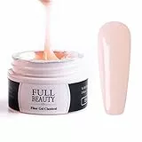 AONAT 15ML Gel Ricostruzione Unghie-UV Costruttore Semipermanente, Allungamenti con Cartine, Lunga Durata E Resistenti, Asciuga In Lampada -Naked Powder