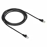 Amazon Basics - Cavo patch per connessione internet, piatto, RJ45 Cat-6, 10 Gigabit Ethernet, 3 m, Nero