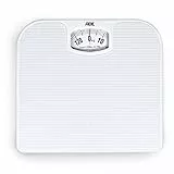 ADE, Bilancia Pesapersone Meccanica Nina, Bilancia Pesapersone Analogica in Plastica Abs di Alta Qualità, Meccanismo in Metallo Solido, Scala di Facile Lettura, Bianca, 1 Pezzo (Confezione da 1)