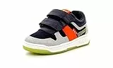 Kickers KALIDO, Scarpe da Ginnastica Unisex-Bambini, Marine Gris Orange, 21 EU