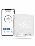 Meross WiFi Termostato Smart per Caldaia, Cronotermostato da Parete Intelligente per Apple HomeKit, Alexa e Google Assistant, Funzione Programmazione, LED Digitale Touchscreen