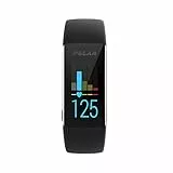 Polar A370, Activity Tracker per Fitness, Monitoraggio attività Fisica con Cardiofrequenzimetro Integrato, Display Touch Screen Unisex-Adulto, Nero, M/L