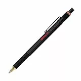 rotring 800 Penna a Sfera, Punta Media, Inchiostro Nero, Corpo Nero, Ricaricabile