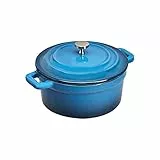 AmazonCommercial - Mini Cocotte in ghisa smaltata, 510,3 g, blu