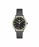 Lacoste Orologio Analogico al Quarzo da Donna con Cinturino in Maglia Metallica in Acciaio Inossidabile Nero - 2001210