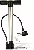 Fafrees Mini pompa a mano, 120psi per bicicletta, pompa ad aria per bicicletta, cilindro esterno in acciaio inox, tubo interno