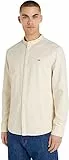 Tommy Jeans Tjm CLSC MAO Camicia in Flanella, Ancient White, S Uomo