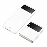 Wuzixi Cover per Samsung Galaxy Z Flip 3. Cover Sottile & Robusto, Anti-Graffi, Custodia Cover Protettiva Case per Samsung Galaxy Z Flip 3.Bianco