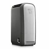 De'Longhi DNS80 Tasciugo AriaDry Deumidificatore Ambiente Casa, 695 W, 7.5 Litri, 34 Decibel, Plastica, Bianco