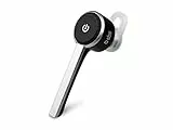 SBS TEEARSETBT200, Auricolare wireless multipoint mono con microfono integrato, auricolare a filo incluso, fino a 4 ore di musica e chiamate, nero, argento