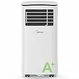 Midea Conditioner Eco Friendly Lite - Balsamo Air 3 in 1 con pantaloni extra, Cooling, Dehumidifying & Ventilating, 7000 BTU, 2,0 kW, per Rooms Approx. 68 m³ (25), EEK A+, bianco