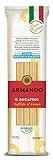 X4 PASTA ARMANDO IL BUCATINO DI SEMOLA DI GRANO DURO ITALIANO - TRAFILATA AL BRONZO - ZERO RESIDUI DI PESTICIDI E GLIFOSATO (4 X 500gr)