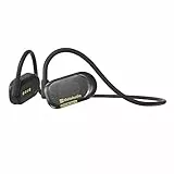 MeloAudio Cuffie Bluetooth, Cuffie Orecchio Aperto con microfono con cancellazione del rumore, resistenti al sudore, 10 ore di riproduzione, cuffie sportive super leggere per palestra, corsa, ciclismo