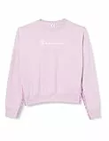 Champion Legacy Tape 2.0 Powerblend Boxy Crewneck Felpa, Rosa Lilla, L Donna
