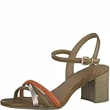 Marco Tozzi 2-2-28357-20 Sandali in Pelle, Tacco Donna, Cognac Comb, 36 EU