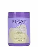 Inebrya | Blondesse - No Yellow Maschera antigiallo tonalizzante, idratante, illuminante, per capelli biondi, decolorati o grigi - 1000 ML