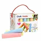 Posten Anker Gessetti giganti di alta qualità, confezione da 30 pezzi, gesso da strada, gesso da pittura, per strade, gessetti colorati, per marciapiedi, giocattoli, per bambini
