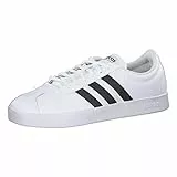 adidas VL Court 2.0, Scarpe da Ginnastica Uomo, Ftwr White/Core Black/Core Black, 43 1/3 EU