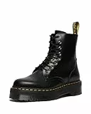 Dr. Martens 15265001 Jadon Polished Smooth, Scarpe Stringate Basse Brogue Uomo, Black Smooth15265001, 36 EU