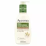 Aveeno Crema Corpo Idratante allo Yogurt, Daily Moisturising, Profumo di Vaniglia e Avena, Pelli da Normali a Secche, 300 ml