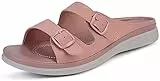 Hsyooes Sandali Donna Ciabatte Regolabile A Strappo Pantofole Ortopediche Estive Scarpe Spiaggia Antiscivolo EU40 A-rosa