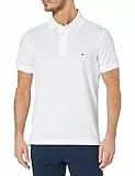 Tommy Hilfiger CORE 1985 SLIM POLO, Maglietta Polo Maniche Corte, Uomo, WHITE, M