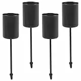 4 pcs Decorazione Natalizia Portacandele,Set Portacandele in Metallo,Set di portacandele con spina,Porta Candele Natalizio Candelabri Moderni per Matrimonio Halloween Festa Muro Casa Giardino Bar