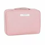 Borsa da Trucco Pochette Trucchi Beauty Case da Viaggio Donna Borsa da Toilette Organizer per Cosmetici per Donne e Ragazze Perfetto per Viaggio All'aperto (Rosa)
