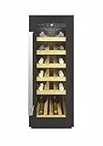 Candy - CCVB 30/1, Cantinetta vino integrabile, 20 bottiglie, anti-UV, compressore antivibrazioni, luce LED interna, 39 dBA, nero