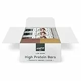 Marchio Amazon - Amfit Nutrition Barrette ad alto contenuto proteico e a basso contenuto di zuccheri, gusto cioccolato e caramello, 60 g, confezione da 12