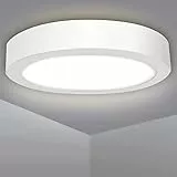 EXTRASTAR Plafoniera LED 12W(=85W), Bianco naturale 4200K 1250LM Lampada da Soffitto per Bagno, Moderni LED Luce Rotonda, per Soggiorno Camera da letto Bagno Cucina Balcone Corridoio