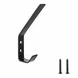 Amazon Basics ganci per cappotto, piatto, AB6000-FB2, Set da 5, Nero Opaco